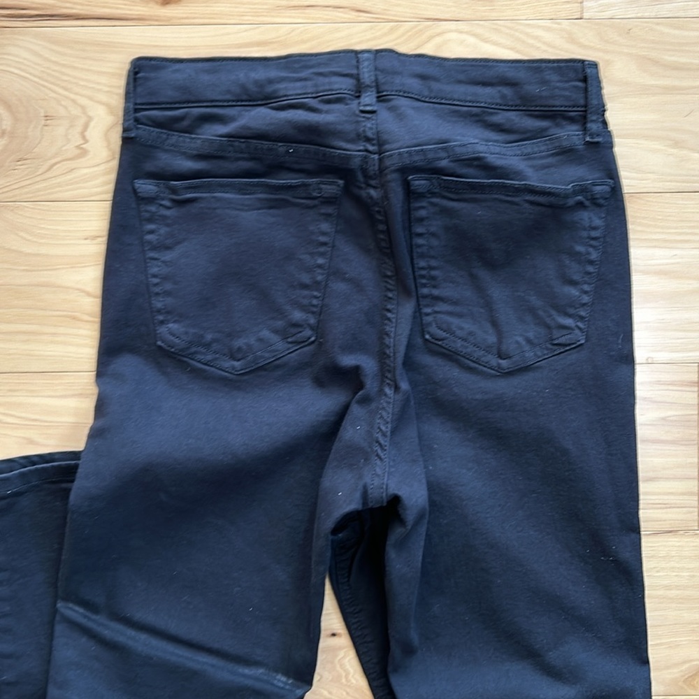 TOPSHOP Jamie Black High Waist Stretch Ripped Skinny Jeans | Size 30 - Picture 7 of 8